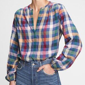 Gap Popover Plaid Shirt Extra Large Tall
